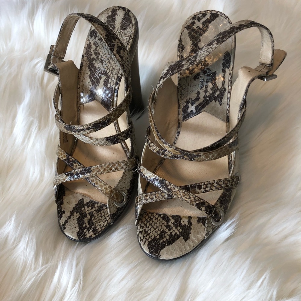 Michael Kors snake skin heels